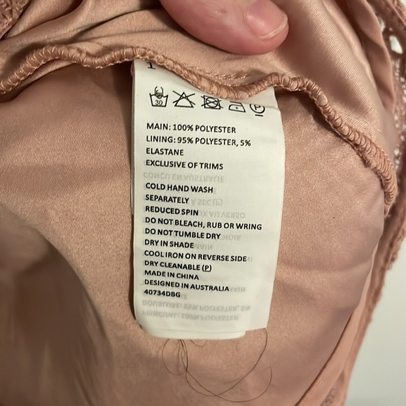 Bardot Juniors “Tweens Collins Frill Dress” in Peach Pink - Picture 7 of 8